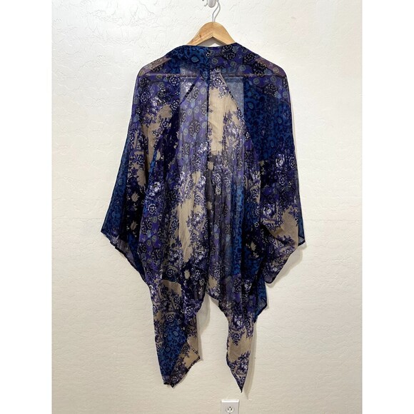 American Rag Womans Kimono Size M/L Floral Whimsigoth Beachy Ethereal Whimsical - Picture 9 of 14